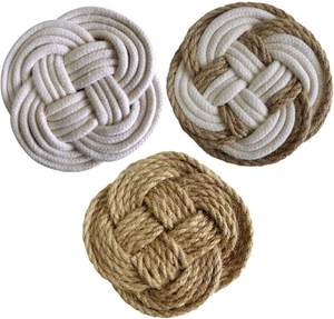Salvamanteles de Cuerda de Algodón, Resistente al Calor, para Mesa de Comedor y Cocina - Product Image 1