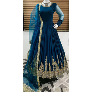 Robe de soirée élégante moderne pour femmes, manches longues, mi-longue, vêtements de célébration tendance, robe de soirée élégante de qualité supérieure pour femmes - Product Image 4