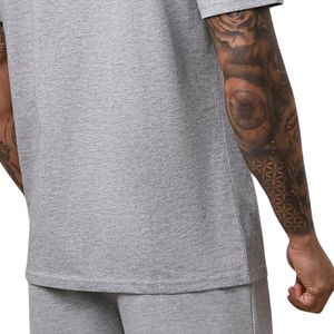Camiseta gráfica de algodón gris claro para hombre, corte regular, cuello redondo, manga corta, informal, estampada, transpirable, moda de verano - Product Image 5