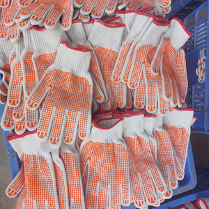 Guantes de seguridad con puntos de seguridad de hilo de algodón a precio económico - Product Image 5