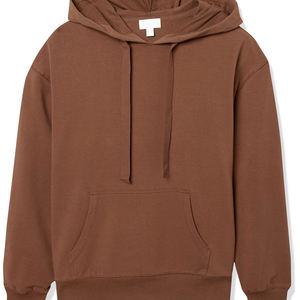 Nouveau style de vêtements décontractés pour femmes, sweat-shirts à capuche, manches raglan surdimensionnées, cordon de serrage assorti, sweat-shirt court pour femmes - Product Image 1