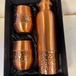 <b>Copper</b> Eco-Friendly <b>Drinking</b> <b>Bottle</b> with Large Capacity for Daily Hydration and Portable Lifestyle Wellness - Product Image 1