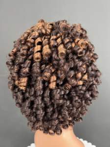 Vrais cheveux humains de l'usine vietnamienne 8-32 pouces Remy Virgin Hair Spring Curly Lace Front Wig avec une trame unique de couleur naturelle - Product Image 5