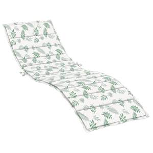Coussin de chaise longue à motif de feuilles de grande taille, coussins d'extérieur en tissu Oxford - Product Image 2
