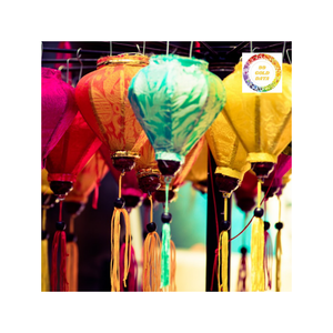 Linternas Vietnamitas de Bambú y Seda Hechas a Mano para Decoraciones de Año Nuevo Lunar, Graduación y Acción de Gracias - Uso en Exteriores, Hogares y Restaurantes - Product Image 4