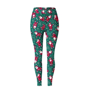 Leggings d'été sans couture à taille haute pour femmes avec impression par sublimation pour le yoga et les séances de sport - Product Image 4