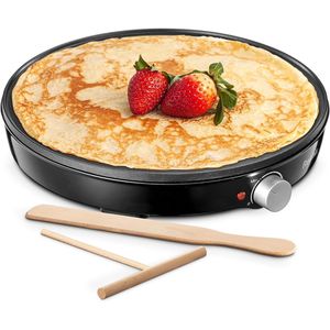 Piastra Compatta per Crepes e Pancake con 12 Zone Elettriche, Controllo Preciso della Temperatura, Superficie Antiaderente, Spargitore di Pastella, Macchina per Crepes Reemix - Product Image 1