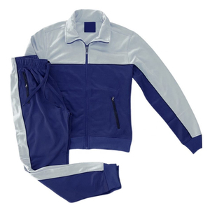 Two Piece Track Suit Set Black <b>White</b> Color Block Zip Up <b>Jacket</b> Jogger Pants Streetwear Tracksuit <b>Men</b> - Product Image 4