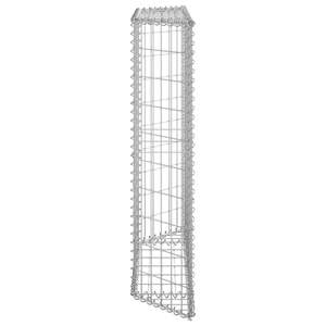 Lit surélevé en gabion trapézoïdal 39.4 \ "x7.9 \" x39.4 \ "Fourniture de jardin en acier galvanisé - Product Image 4