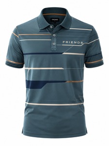 Camiseta de Manga Corta Premium para Hombre, 100% Algodón, Transpirable, con Logotipo Frontal, de Secado Rápido, Tejido de Punto, Estilo Casual - Product Image 1