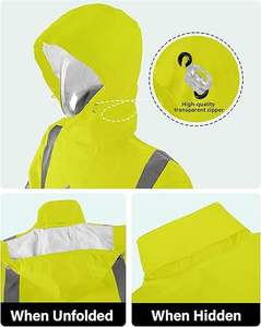 Chaqueta de Seguridad Reflectante de Alta Visibilidad |   Chaqueta de Trabajo Industrial para Trabajadores de la Construcción y Carreteras - Fabricante de Fábrica - Product Image 3