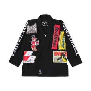 ชุดยิวยิตสูสีดำแบบกำหนดเองของบราซิล Shoyorol x Born x Raised BJJ Gi ชุดยิวยิตสูสำหรับศิลปะการต่อสู้ - Product Image 1