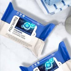 Salviette Detergenti Idratanti al Collagene Farm Stay, 30 Fogli, 1 Confezione, Formato da Viaggio, Prodotto Scontato - Product Image 1