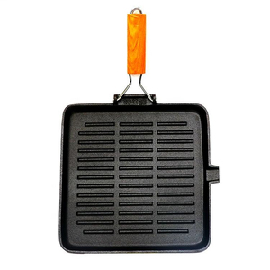 Non Stick Grill Pan With Ergonomic Handle Perfect <b>For</b> Gas Stove And <b>Induction</b> Cooktop Cooking - Product Image 1