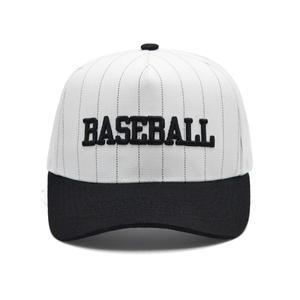 OEM Classic Unisex Cotton Two Tone 5 Panel a <b>Frame</b> Structured Gorras Custom 3d Large Letter Embroidered Hat Visor Baseball Cap - Product Image 4