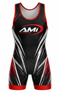 Traje de Lucha Libre para Hombre AMI, Sublimado, Ajustado, Transpirable, de Secado Rápido, Elástico, Ropa Deportiva AMI - Product Image 2