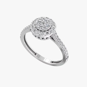 Anillo de Plata de Ley 925 con Diamantes, Moderno y Popular, para Regalo de Cumpleaños para Chicas, Disponible a Precio de Fábrica - Product Image 1