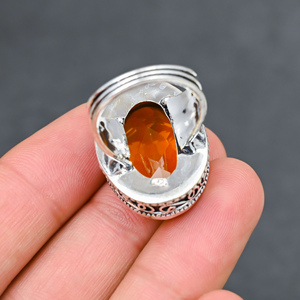 Magnifique Bague Tendance en Citrine Jaune, Pierre Précieuse, Argent Massif 925, Bijoux Faits Main, Vente en Gros, Prix d'Usine - Product Image 2