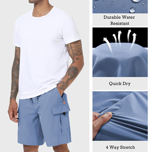 High Quality Cargo Short For Men's Wholesale Solid Outdoor Wear Lightweight Quick Dry Breathable Hiking Fishing Cargo Shorts - Product Image 4