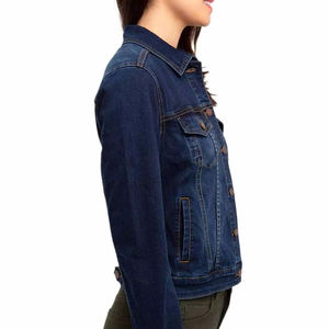 Custom Trendy Women's Stone Washed <b>Cropped</b> <b>Denim</b> <b>Jacket</b> Fashion Streetwear Ladies Jean <b>Jacket</b> Casual Cotton <b>Denim</b> Outerwear - Product Image 2