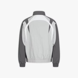 Custom High Quality <b>Black</b> Solid Color Men's Sports Active Wear Tracksuit Waterproof Blank Lightweight <b>Windbreaker</b> Track Suit Set - Product Image 6