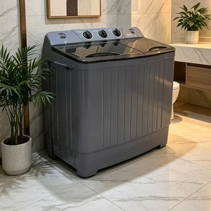 Lavadora/Secadora Eléctrica Semiautomática de Doble Tina con Carcasa de Plástico Todo en Uno con Clase de Eficiencia Energética A+ - Product Image 1