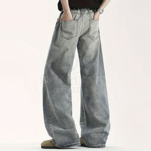 Pantalon homme style nouveau pour usage extérieur, lavé, de qualité supérieure, couleur unie, coupe ample, à prix avantageux - Product Image 5