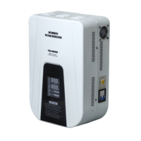 Regulador de Voltaje de 10000 VA con Control de Relé para Electrodomésticos y Oficina, Estabilizador de Voltaje Monofásico de 220 V