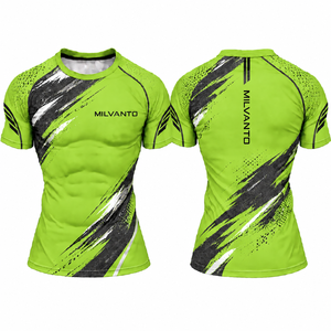 Camiseta Deportiva Personalizada para Hombre, Color Azul Rey, Ligera, Elástica, de Secado Rápido, para Entrenamiento, Fitness, Running y Ciclismo - Product Image 6