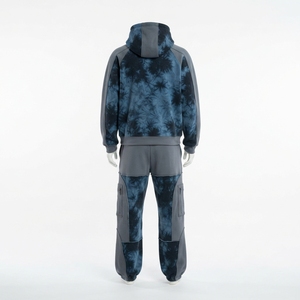Mens <b>Tie</b> <b>Dye</b> Cargo Tracksuit Set Hooded <b>Sweatshirt</b> Pocket Pants Custom Streetwear Sportswear Matching Outfit Fashion - Product Image 4