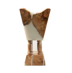 Brûleur d'encens écologique en bois de santal et en époxy sur mesure pour les célébrations religieuses Eid Mubarak et Ramadan - Product Image 6