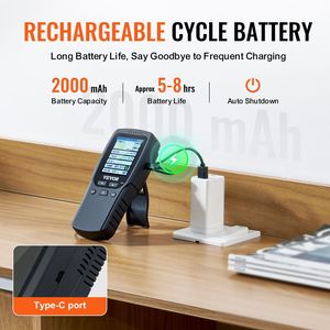 Monitor Professionale 8-IN-1 per la Qualità dell'Aria: Contatore di Particelle PM2.5, PM10, PM1.0, Formaldeide, Temperatura, Umidità, TVOC, AQI per Test - Product Image 6