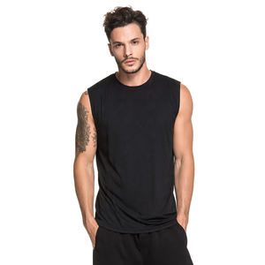 Camisetas sin mangas 100% poliéster con cuello redondo para hombre, camiseta ligera de verano sin mangas, camisetas al por mayor con cuello redondo para hombre - Product Image 5