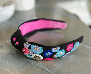 Baroque Bling Crystal Beaded Padded Headband Women's Fashion Rhinestone Hairband <b>Accessory</b> for <b>Wedding</b> Occasions - Product Image 6