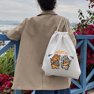 Huahao không thấm nước nhỏ <span class=keywords><strong>Satin</strong></span> Dây Kéo Túi tùy chỉnh in Thể Thao Vải dây kéo Ba lô bông dây kéo túi - Product Image 2