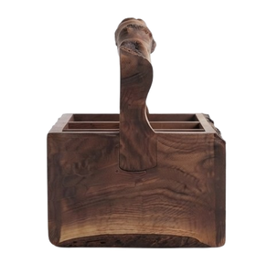 Organizador de Cocina Único, Cesta para Cubiertos Más Vendida, Porta Cubiertos Hecho a Mano de Madera de Mango - Product Image 4