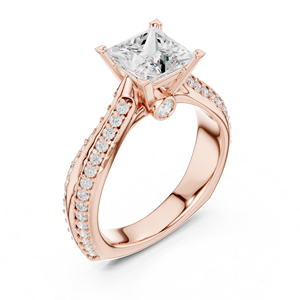 Anillo de Oro Blanco de 14K con Diamante Cultivado en Laboratorio, Corte Redondo, para Mujer |   Ropa de Uso Diario |   Diamante Cultivado Nuevo - Product Image 4