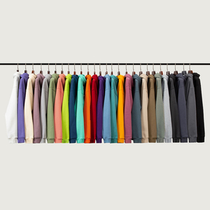 Sudadera con Capucha de Forro Polar para Hombre, Color Sólido, Tejido de Punto, Corte Regular, Ropa de Invierno, 100% Algodón, Formal, Transpirable - Product Image 2