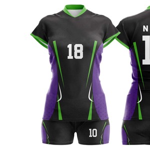 Unisex Adult High Quality Custom Design Volleyball Training Wear Sets Uniforms 100% Polyester Digital Print Volleyball Uniforms - Product Image 6