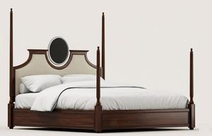 Lit king-size en bois de frêne rustique de fabrication indienne pour chambre à coucher ou hôtel et lodge, disponible à bon prix - Product Image 4