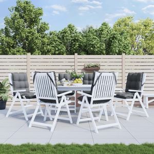 Ensemble de 6 coussins de chaise anthracite à dossier bas pour le soutien lombaire et le confort de la siège - Product Image 1