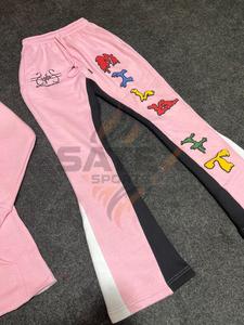 Pantalon de jogging évasé décontracté de haute qualité pour hommes, avec taille élastique, style empilé, personnalisable OEM - Product Image 2