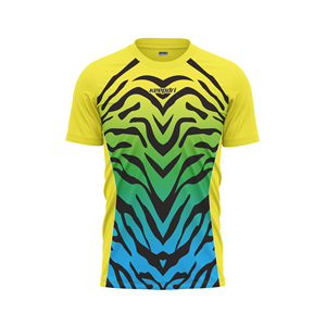 Maillot de football unisexe personnalisé OEM ODM, T-shirt imprimé, séchage rapide, extensible dans quatre directions, respirant, anti-transpiration, sans coutures - Product Image 3