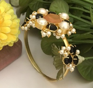 Pulsera de perlas auténticas de primera calidad, diseño antiguo y fusionado, nueva, para fiestas y bodas, para mujeres y niñas. - Product Image 2