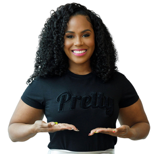 T-shirt en chenille noir élégant avec lettres grecques brodées, en coton premium, décontracté, pour sororité - Product Image 2