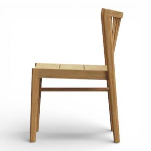 Silla de Comedor Moderna Nórdica de Madera de Teca Sólida, Silla de Cocina Minimalista con Respaldo de Espiga, Muebles Estilo Windsor para Restaurante y Hogar - Product Image 4