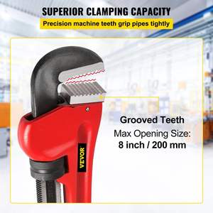 Clé à tuyau en fonte robuste de 60 pouces Outil droit de plomberie réglable pour robinet d'évier Cuvette de toilette Réparation d'égouttoir de cuisine - Product Image 3