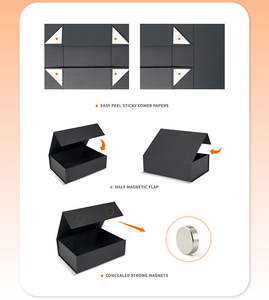Caja de Regalo Magnética Plegable de Papel Kraft Personalizada y Económica, Caja de Empaque Plegable de Lujo - Product Image 5