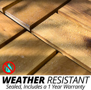 Dalles de terrasse en bois d'acacia pour intérieur et extérieur, planches de bois à emboîtement - Product Image 4