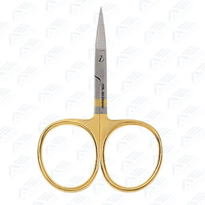 Ciseaux professionnels pour la pêche à la mouche, 3,5 pouces, demi-or, acier inoxydable, lame tranchante, ciseaux de précision pour la pêche à la mouche - Product Image 4